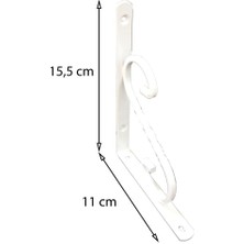 İsmiyle Al Ferforje Raf Altı No:1 Beyaz