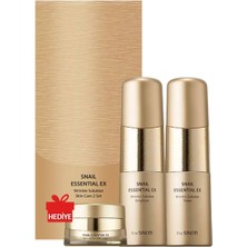 The Saem Snail Essential Ex Wrinkle Solution Skin Care 2 Set / Onarıcı & Kırışıklık Karşıtı Cilt Bakım Seti