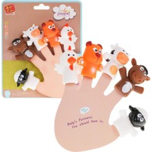 Ofisinn Parmak Kukla Çiftlik Hayvanları Figürlü 5li Kzl-Tl-14-2