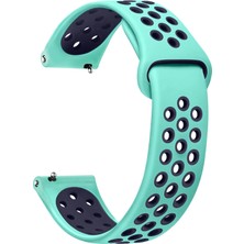 Microsonic Huawei Watch Ultimate 2 Rainbow Gently Band Kordon Yeşil Lacivert