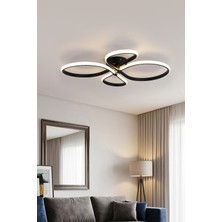 TERRA lighting Feriz Model Modern Plafonyer,3 Renk Yanabilen Power LED Avize, Salon Oda Mutfak Hol Avize