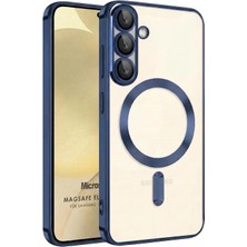 Microsonic Samsung Galaxy S26 Kılıf Magsafe Luxury Electroplate Lacivert