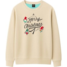 Espina Premium Unisex Merry Christmas Baskılı Sweatshirt