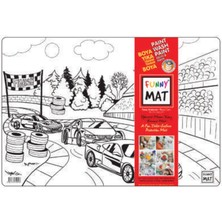Elma Shop Funny Mat - Yarış Arabaları 33,5X48CM