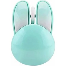 İlk El Grup Tavşan Figürlü Kablosuz Mouse Pil Dahil Etiket Hediyeli Mavi