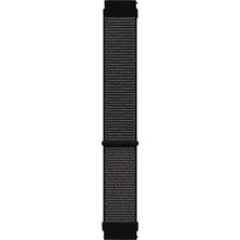 Microsonic Huawei Watch Ultimate 2 Hasırlı Kordon Woven Sport Loop Siyah