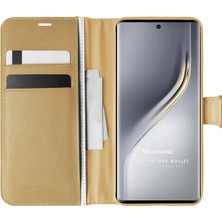 Microsonic Tecno Camon 40 Pro Kılıf Delux Leather Wallet Gold