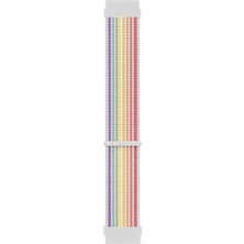 Microsonic Huawei Watch Ultimate 2 Hasırlı Kordon Woven Sport Loop Pride Edition