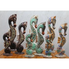 İlk El Grup Ahşap 3'lü Denizatı Kumlu