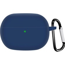 Microsonic Xiaomi Redmi Buds 8 Pro Kılıf Askılı Mat Silikon Lacivert