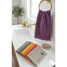 A.Z.H. (6.lı Set) Avangard Seri Çeyizlik Jakarlı 50X90 Cm. Bukle Dokulu El, Yüz  Havlusu