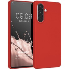 Microsonic Matte Silicone Samsung Galaxy A57 Kılıf Kırmızı