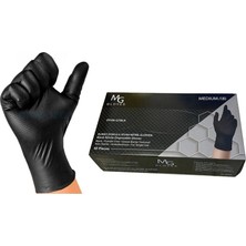Junıor Mg Gloves Elmas Dokulu Siyah Nitril Eldiven