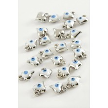 İsmiyle Al Kalp Tek Kulplu Mineli Bileklik ve Kolye Ucu Aparatı 1 Adet