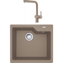 Franke Urban Ubg 610-56 Oyster Granit Evye Active Plus Doccia 2.0 Batarya Set