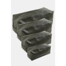 İsmiyle Al 4 Adet El Tutmalı Makyaj Çantası