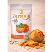 ZestaVia Freeze Dried Trabzon Hurması 20G – %100 Doğal Katkısız Dondurularak Kurutulmuş Hurma Cipsi