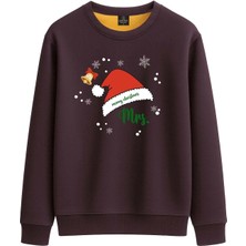 Espina Premium Kadın Mrs. Baskılı Sweatshirt