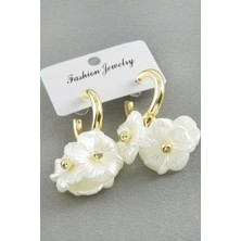 İsmiyle Al Çiçek Inci Küpe