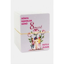 İsmiyle Al Dünya Kadınlar Günü Bileklik Kartı