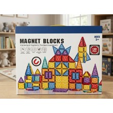 Farbu Oyuncak Renkli Geometrik Şekilli Manyetik Yapı Blokları - 3 Boyutlu Mıknatıslı Yapı Oyun Seti