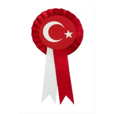 İsmiyle Al Ay Yıldız Yaka Rozeti Kokartı