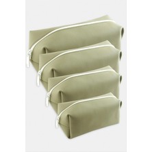 İsmiyle Al 4 Adet El Tutmalı Makyaj Çantası