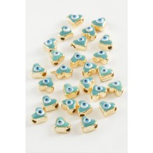 İsmiyle Al Kalp Mineli Bileklik ve Kolye Ucu Aparatı 1 Adet