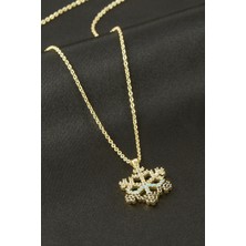 İsmiyle Al Kartanesi Zirkon Taşlı Kolye