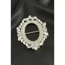 İsmiyle Al Oval Taşlı Kemer Tokası 1 Adet