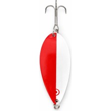 Acun Fishing Kırmızı Beyaz Olta Kaşığı – 3D Gözlü Uv Efektli Metal Sahte Yem