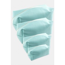 İsmiyle Al 4 Adet El Tutmalı Makyaj Çantası