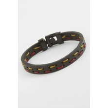 İsmiyle Al Taraftar Kaliteli Suni Deri Bileklik