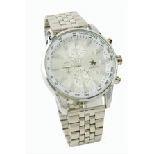 İsmiyle Al Gümüş Renkli Çelik Erkek Kol Saati