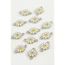 İsmiyle Al Papatya Çift Kulplu Mineli Bileklik ve Kolye Ucu Aparatı 1 Adet