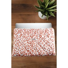 İsmiyle Al Leopar Desenli Labtop Bilgisayar Çantası 15*16 Inç