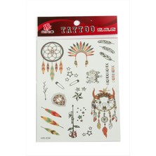 İsmiyle Al Kızılderili Tattoo Dövme Sticker