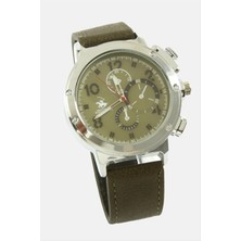 İsmiyle Al Yeşil Renkli Kayışlı Erkek Kol Saati