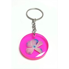 İsmiyle Al Kartopu Çiçeği Papatya Epoksi Anahtarlık