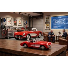 Farbu Oyuncak Zamanın Ruhu: Eski Klasik Model Oyuncak Araba Açılabilir Kapılı Çek-Bırak Mekanizmalı