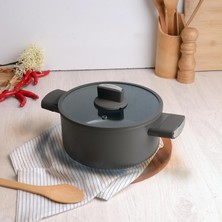 Belariva Belarıva 24 cm Grı Sılıkon Saplı Derın Tencere