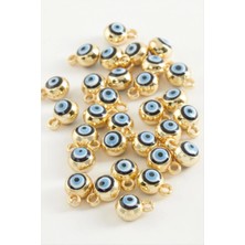 İsmiyle Al Nazar Tek Kulplu Mineli Bileklik ve Kolye Ucu Aparatı 1 Adet