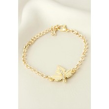 İsmiyle Al Yaprak Taşlı Bileklik