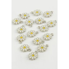 İsmiyle Al Papatya Tek Kulplu Mineli Bileklik ve Kolye Ucu Aparatı 1 Adet