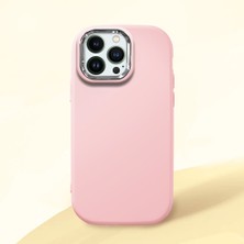 Ucuc iPhone 12/12 Pro Uyumlu Darbe Emici Kamera Korumalı Pembe Silikon Kılıf