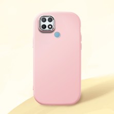 Ucuc Oppo A15/A15S Uyumlu Darbe Emici Kamera Korumalı Pembe Silikon Kılıf