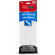 Cırtsan Çok Amaçlı Ayarlanabilir Plastik Kablo Bağı 4,8 400 Beyaz