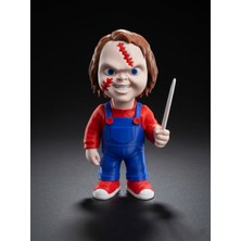 Demirhan3D 🔪 Chucky Korku Figürü 15 cm | Korku Temalı Dekoratif Figür | Pla Koleksiyon & Hediye Figürü 🎁