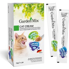 Hnrlishp Garden Mix Kedi Kremasi Xxl Tavuk Kuzu 24 x 15 gr x 1 Adet