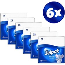 Selpak Klasik Peçete 75 Li x 6 Adet (450 Yaprak)